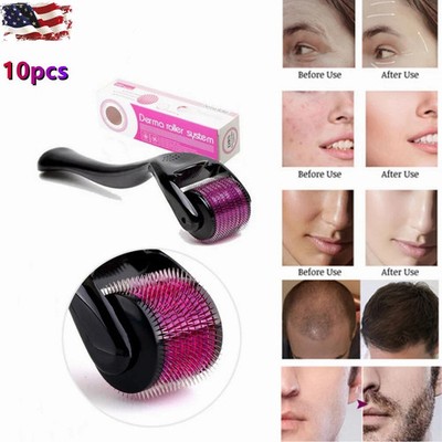 540 Microneedle Derma Roller for Acne Scars, Hair Growth & Skin Rejuvenation   P