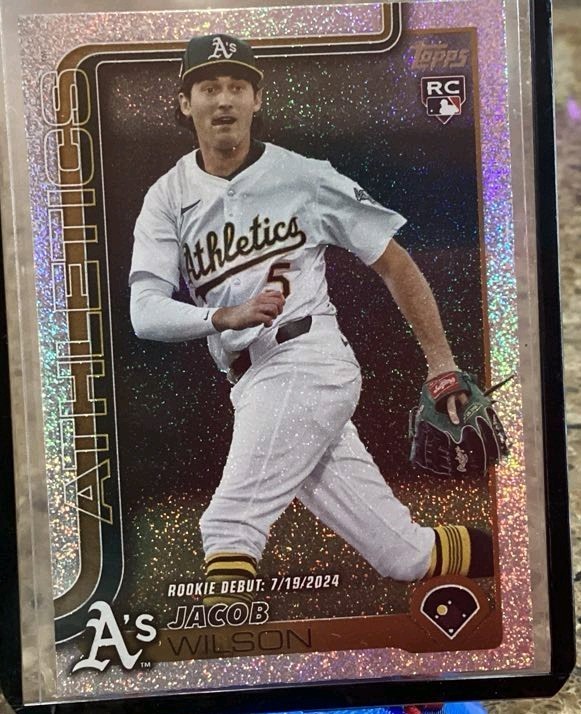 2025 Topps Update Series - Rookie Debut Jacob Wilson #US180 Rainbow Foil (RC)