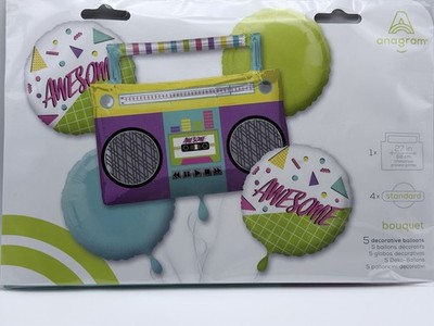Anagram Awesome 80 s Buquet  Balloons 27 in  22 68cm
