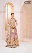 AIK Traditional Wedding / Formal Wear Pakistani Women Anarkali, Maxi