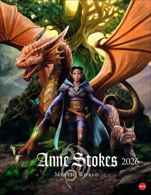 HEYE Anne Stokes: Mystic World Posterkalender 2026 Anne Stokes Kalender Spiralbindung