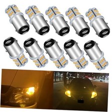 1157 LED Bulb Yellow 2357 Turn Signal Blinker lights, Brake Lights 10PCS Amber