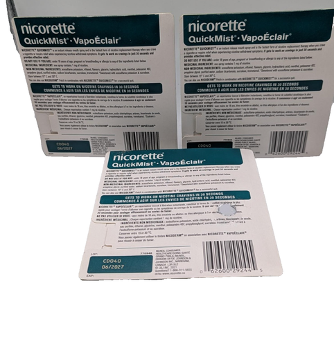 Spray Nicorette Quickmist 6x150 o 3x300 1 mg FRESCO COMO NUEVO 2025/26 - Imagen 3 de 3