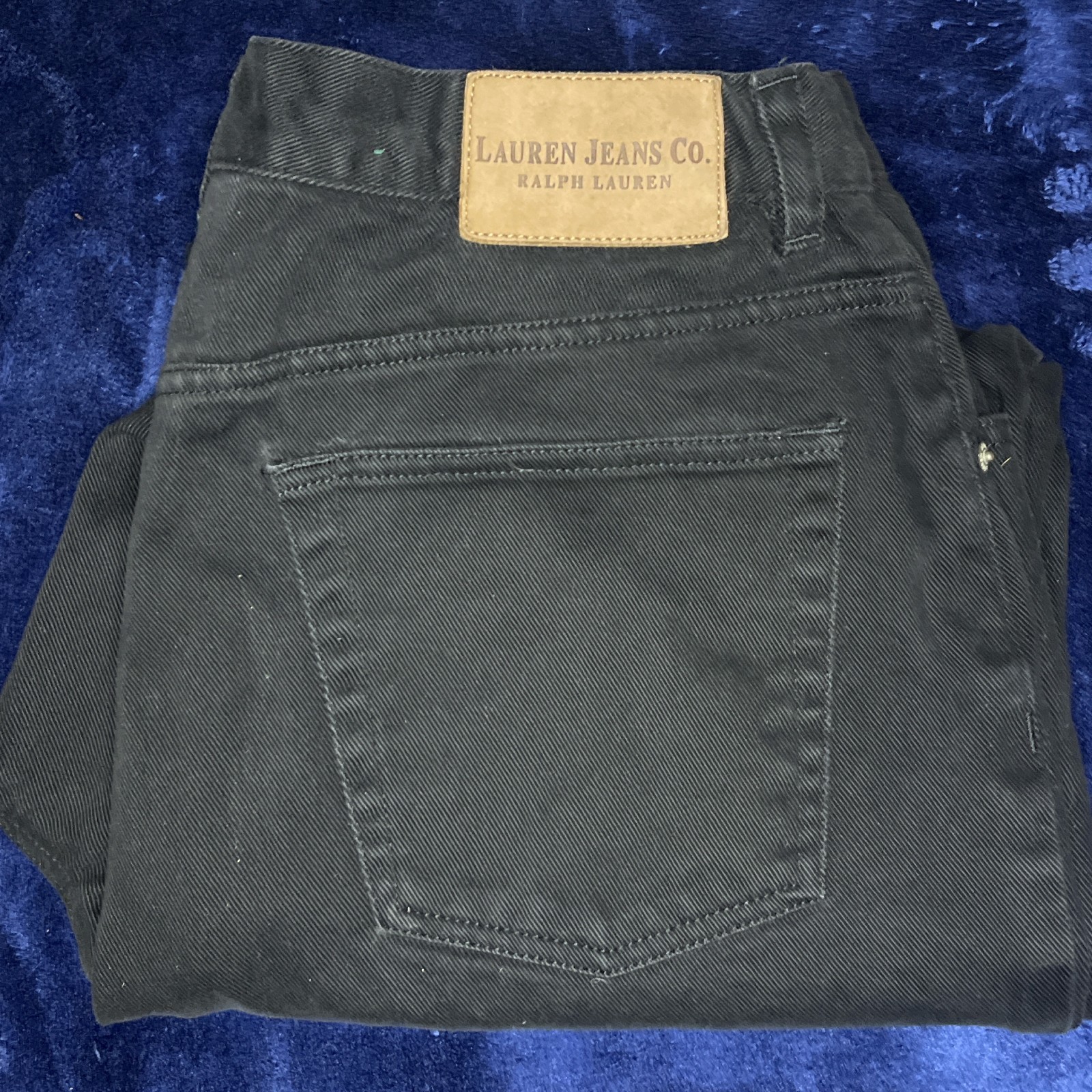 Lauren Ralph Lauren Jeans Co Black Denim Straight Leg Pants Women’s Size 14 thumbnail 6