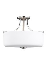 Seagull Lighting 7728803-962 Canfield 3-Light Semi-Flush Mount