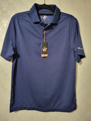 Beverly Hills Polo Club Polo Shirt Men Sz Small Blue Performance Wear NEW