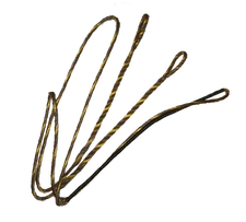 60" ACTUAL LENGTH BROWN / YELLOW FASTFLIGHT FLEMISH TWIST BOWSTRING Recurve Bow