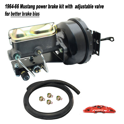 1964-66 Ford Mustang Power Brake Booster Conversion Kit - Adjustable Block Valve