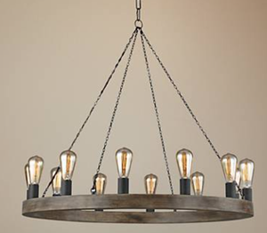36 Round Modern Farmhouse Chandelier Crate Barrel Arteriors