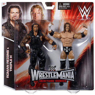 Offizielle WWE Wrestlemania 31 Battle Pack Roman Reigns vs Triple H Actionfigur