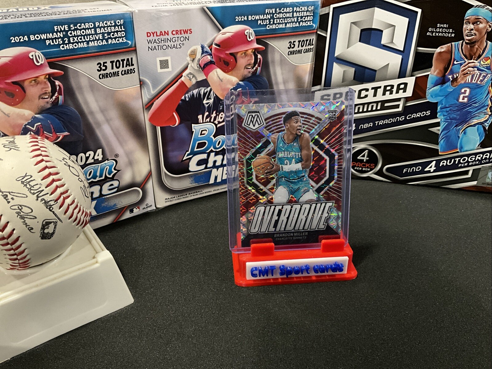 2023-24 Panini Mosaic Brandon Miller Overdrive Silver Mosaic Prizm #23