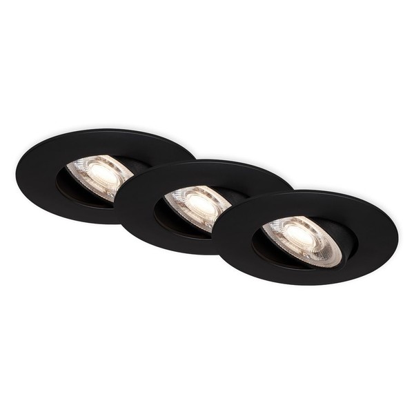 Briloner Kulana Jet Led Einbaustrahler Bad, 3Er Set, IP65 Wasserfest, Stufenlos-image