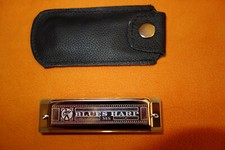 New HOHNER BLUES HARP HARMONICA Key Bb w/ GigBag Made Germany Folk Rock Country