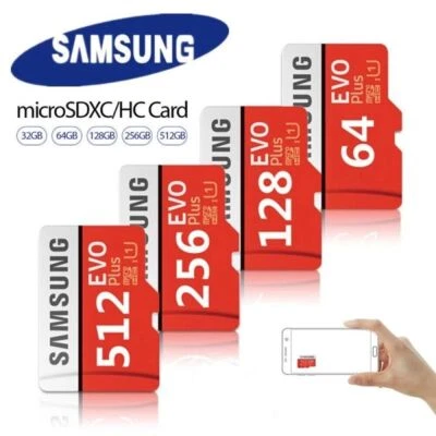 Carte Mémoire 512 Go Micro SD SDXC SAMSUNG EVO PLUS dispo aussi 32 64 128 256 Gb