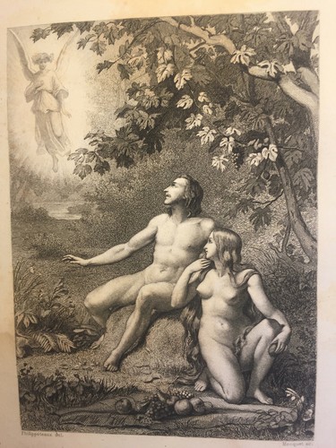 2 Oeuvres de Chateaubriand Tome 8 Engravings 1857 Adam & Eve / Les Deux Meres - Picture 3 of 9
