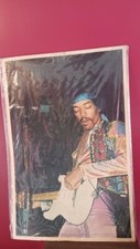 Jimi Hendrix - RARE / VINTAGE - Affiche commémorative (1970') - Magicien et génie AG.