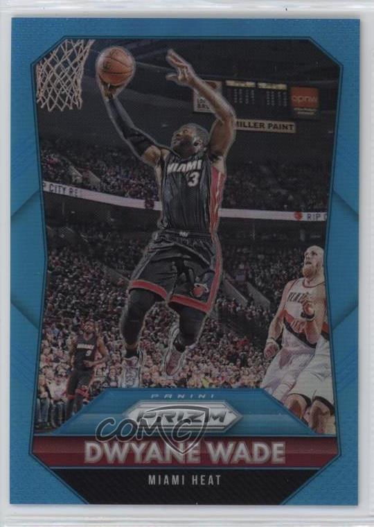 2015-16 Panini Prizm Light Blue Prizm /199 Dwyane Wade #64 HOF
