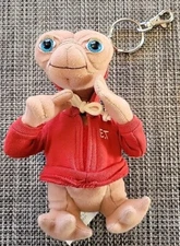 Universal Studios Extra Terrestrial E.T. Red Hoodie 6" Plush Keychain