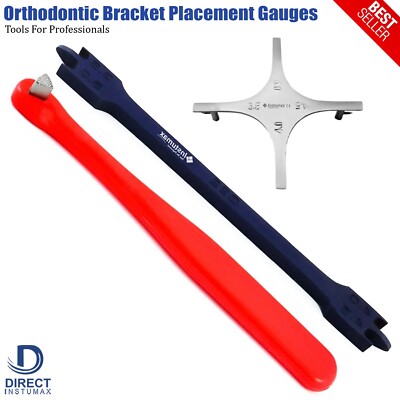 Dental Bracket Height Gauge Star Orthodontic Posterior Positioning Bite Stick CE