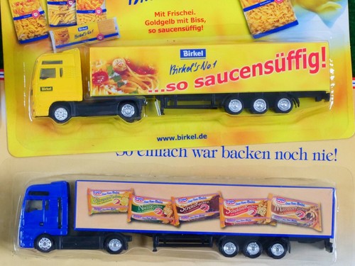 Lot Of 9 Trucks Tractor Units Promotional Models Milka Etc. Mint! OVP 1704-07-79 - Picture 4 of 7