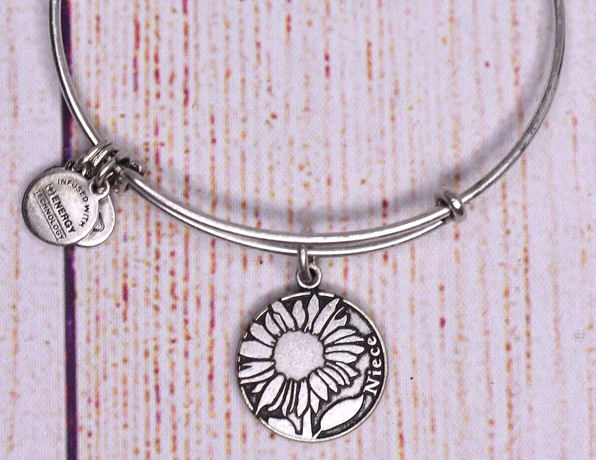 Alex and Ani Because I Love You Niece Silver Bracelet