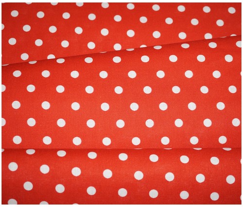 100% Cotton Poplin Fabric Small Polka Dot Spot Dotty Craft Dressmaking Material - Picture 43 of 53