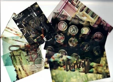 (8) HANDMADE TRANSPARENCIES 4x6 and 3x4 Cards SCRAPBOOKING JOURNAL