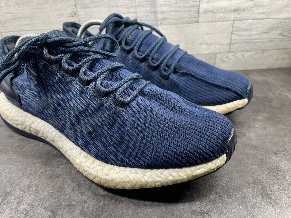Adidas Pureboost Tenis Hombres 10 M Zapato para Correr Azul Atlético Cómodo Entrenadores Foto 2 de 4