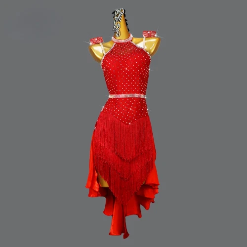 Latin dance fringe clearance dress
