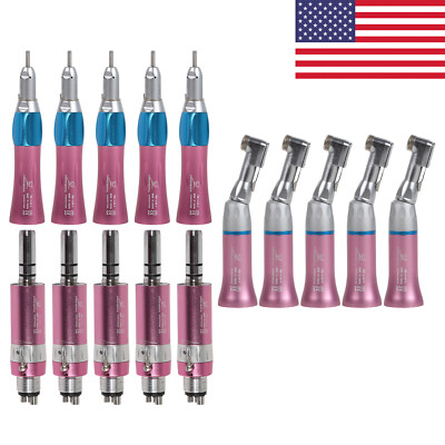 NSK Stye Dental Slow Low Speed Handpiece Straight/Contra Angle/Air Motor 4H Pink