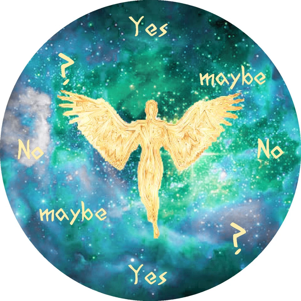 5" Angel Board - Pendulum Dowsing Divination Board - "Golden Angel"