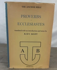 The Anchor Bible Proverbs & Ecclesiastes Commentary Hardcover 1965 1st Edition