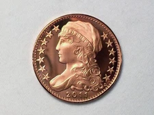 Daniel Carr - 2011 UNA 1 AMERO - Capped Bust Liberty Die 3 - Copper Proof Finish