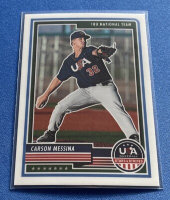 2023 Panini USA Stars & Stripes  #10 Carson Messina U-18 National Team