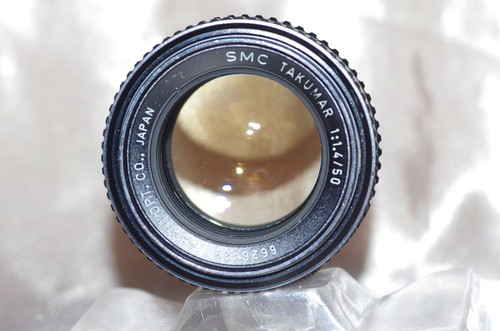 LEGENDAIRE obj M42 50mm f1,4 SMC_TAKUMAR bouchons-filtre-pare-soleil-housse TBE! - Imagen 4 de 24