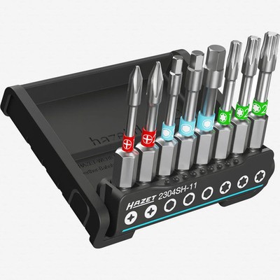 Hazet 2304SH-11 SmartHolder TORX /PH/Hex Bit Set, Long, 8 Pieces