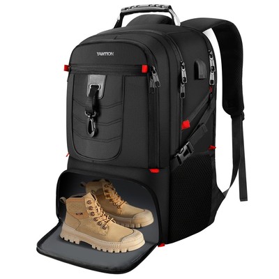 Travel Business Laptop Backpack for 18.4in PC with Shoe Compartment USB Charg...