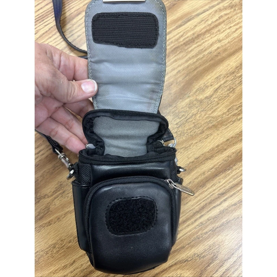 Targus Estuche de Transporte de Lente de Cuero Negro Estuche para Cámara Digital TPT 024-10 Foto 3 de 4