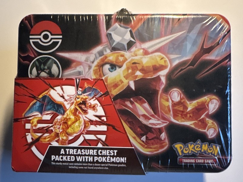 Pokémon Collector Chest Tin 2023 Metal 60ct w/ Booster Packs Meowscarada Trio