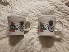 Two Fiesta Harvest Vintage Bicycle Tapered Mugs New with Tags - Belk Exclusive