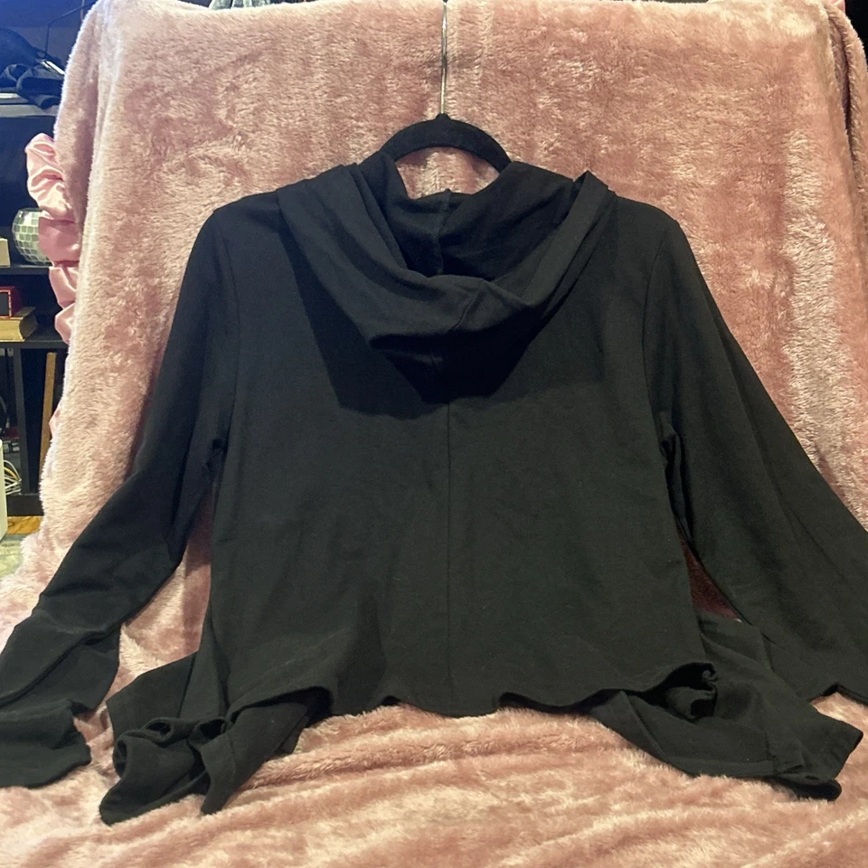 Vintage Abbey Dawn Avril Lavigne Alice In Wonderland Hoodie XL W/ Snaps & Rivets - Image 4 of 4