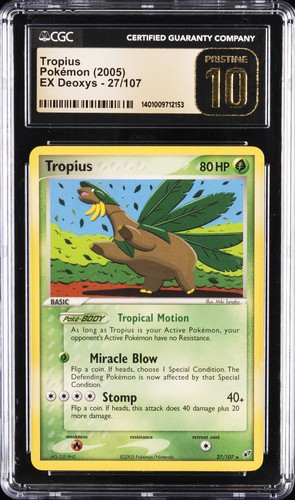 Tropius graded CGC 10 for sale on eBay