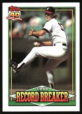 1991 Topps Baseball Bobby Thigpen #8 Chicago White Sox