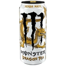 Yerba Mate MONSTER DRAGON TEA Energy Drink 15.5oz NEW Can RARE Collectible