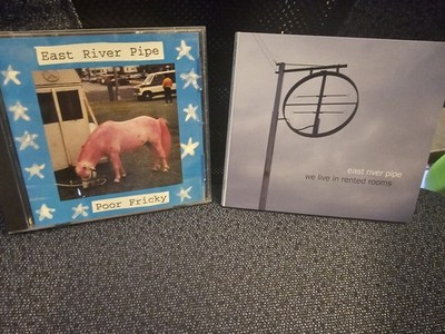 EAST RIVER PIPE - Poor Fricky  & We Live In Rented Rooms 2 CD Lot