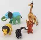 VTG FP Little People Circus Zoo Animals LION Elephant GIRAFFE Pig Monkey Vintage