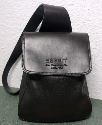 Vintage Esprit Brown Slingback Backpack Crossbody Purse San Francisco Anti-theft