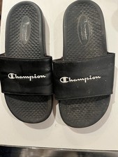 Champion Black Slides Size Six Men's