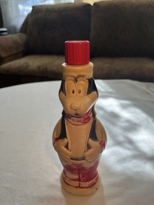 c1960s Walt Disney Goofy Soaky Colgate Palmolive New York Bubble Bath Bottle