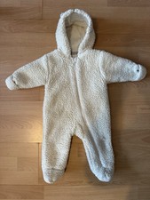 Marks and Spencer 3-6 months cream bear pramsuit /snowsuit ( unisex )